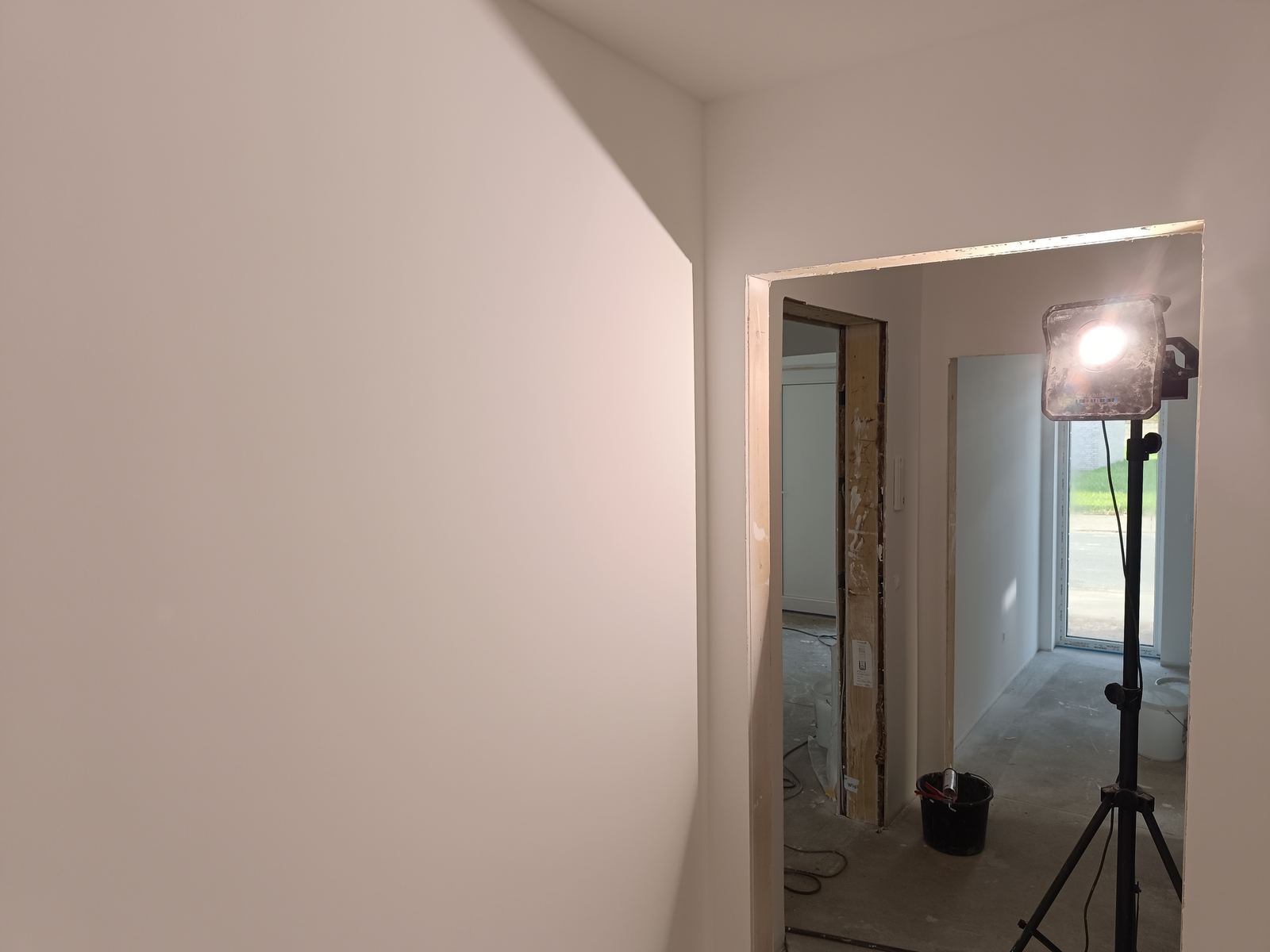 Baustelle während der Innenausbauarbeiten